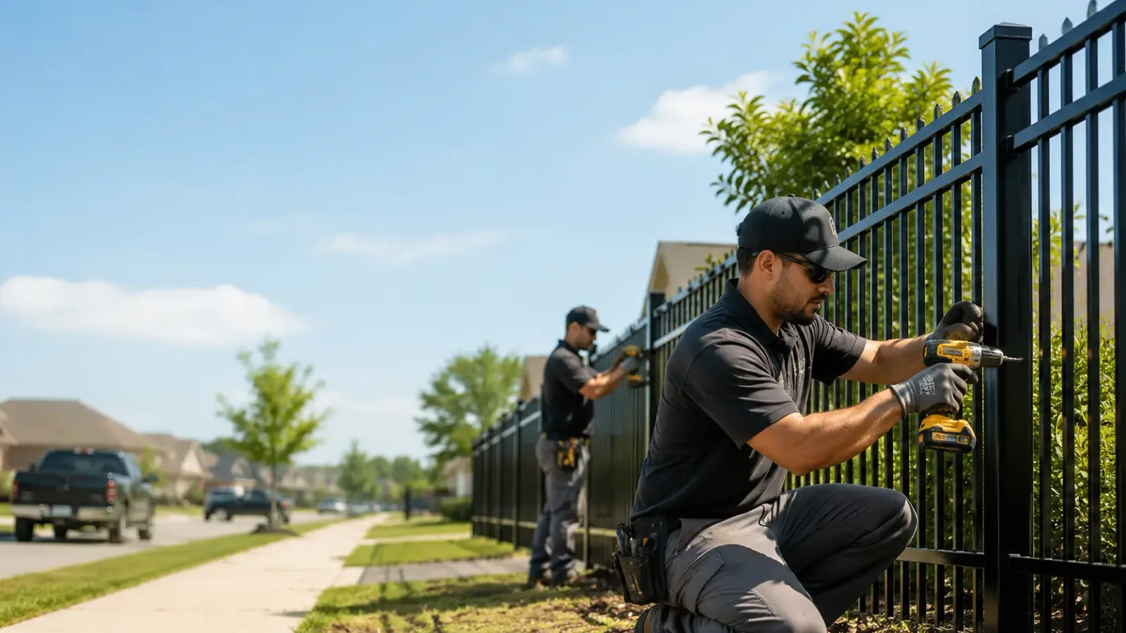 Metal Fence Installation in Acton, MA